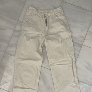 NEW Brandy Melville Cream Cargo Pants